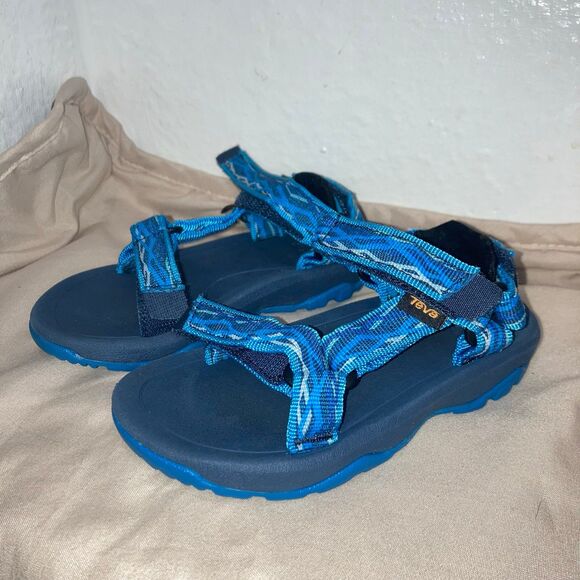 Teva Toddler Boys Sport Sandals Size 7 Blue Adjustable Straps Lightweight &Comfy - Picture 1 of 5